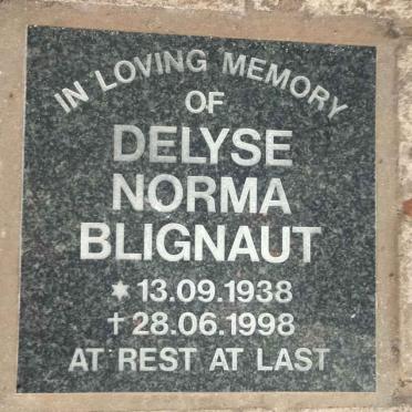 BLIGNAUT Delyse Norma 1938-1998