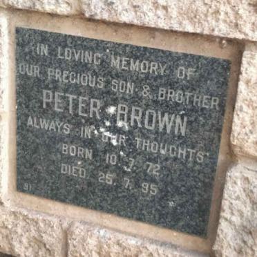 BROWN Peter 1972-1995