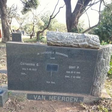 HEERDEN Gert P., van 1919-1968 & Catharina G. 1922-