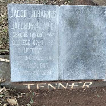 TENNER Jacob Johannes Jacobus 1942-1994