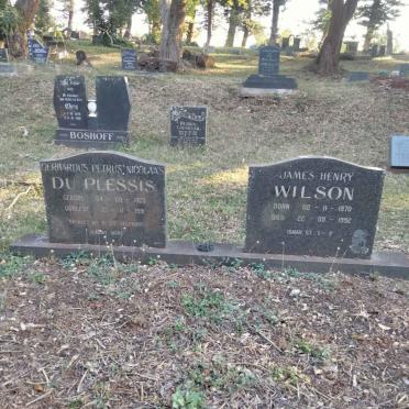 PLESSIS Gerhardus Petrus Nicolaas, du 1923-1991 :: WILSON James Henry 1970-1992