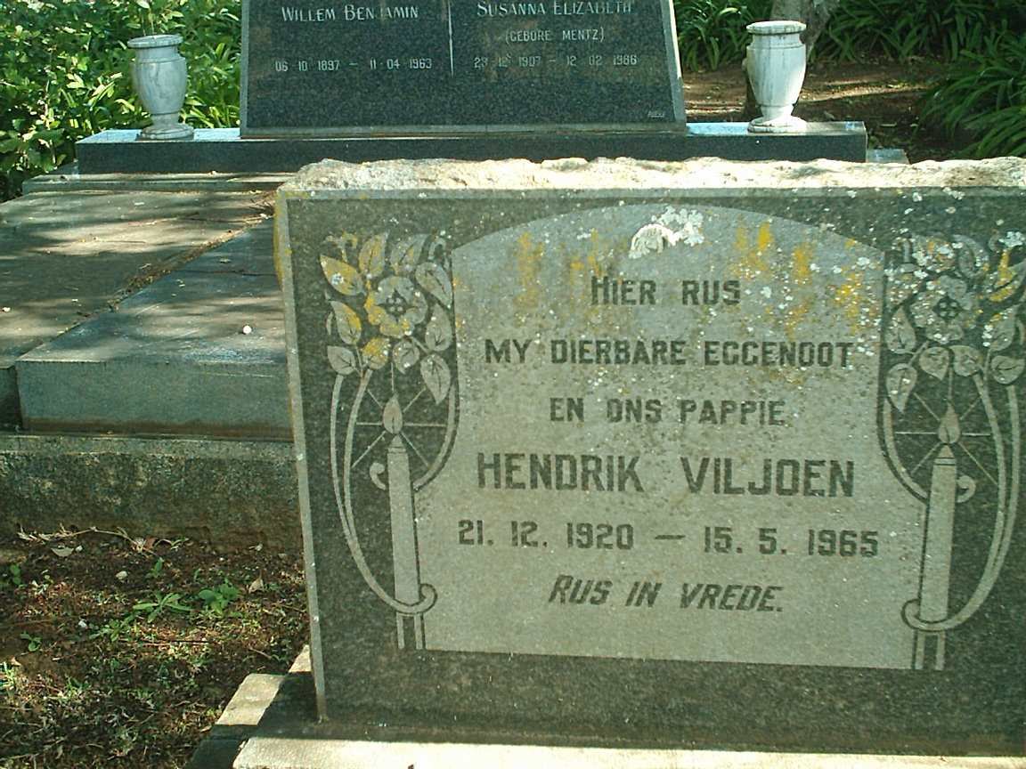 VILJOEN Hendrik Johannes 1920-1965