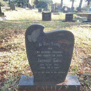 CALITZ Jacobus Carl 1929-1986