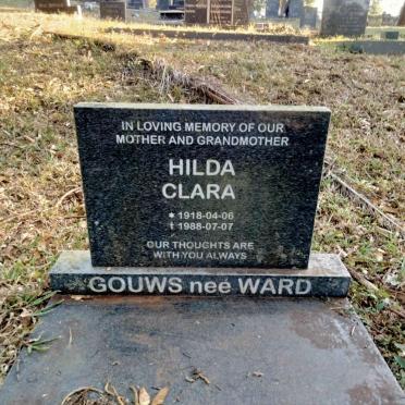 GOUWS Hilda Clara nee WARD 1918-1988