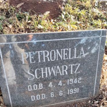 SCHWARTZ Petronella 1942-1991
