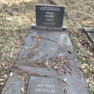 GOUWS Hilda Clara nee WARD 1918-1988 :: GOUWS Johnny Gerald 1943-1996