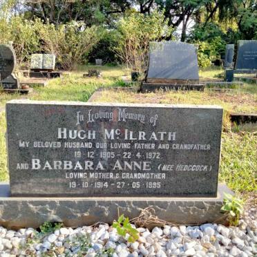 McILRATH Hugh 1905-1972 & Barbara Anne HEDGCOCK 1914-1995
