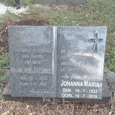 NEL Nicolas Jacobus 1930-1982 & Johanna Maria 1932-2018