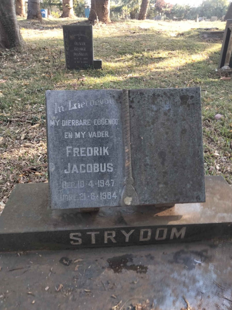 STRYDOM Fredrik Jacobus 1947-1984