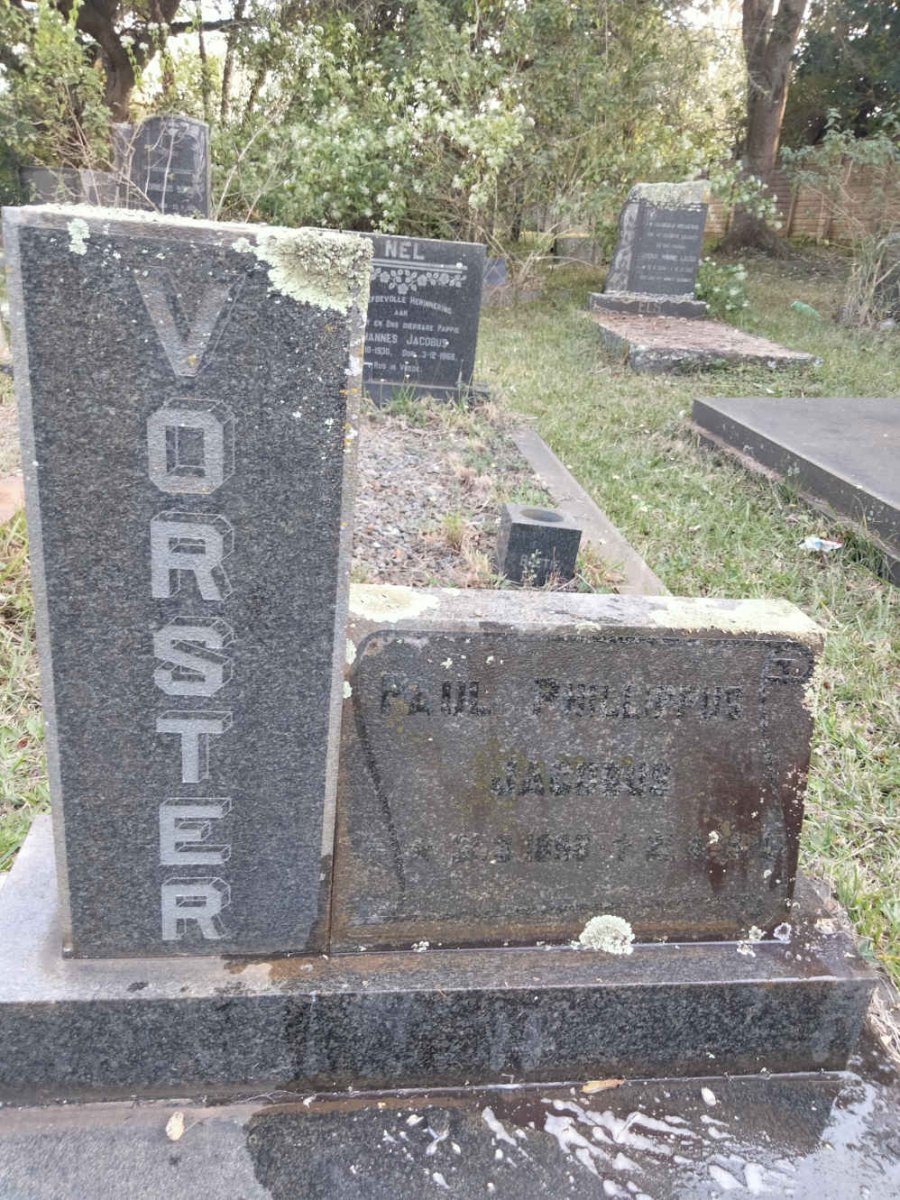 VORSTER Paul Phillipus Jacobus 189? -?