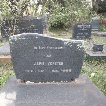 VORSTER Japie 1932-1969