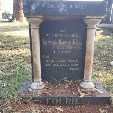 FOURIE Ernst Leopold 1948-1984