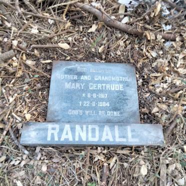 RANDALL Mary Gertrude 1917-1984