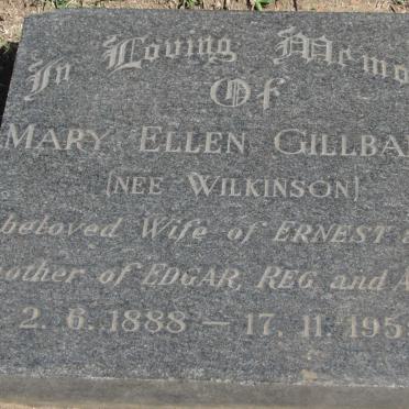 GILLBANKS Mary Ellen nee WILKINSON 1888-1959