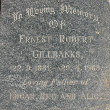 GILLBANKS Ernest Robert 1881-1963