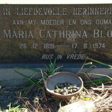 BLOM Maria Cathrina 1891-1974
