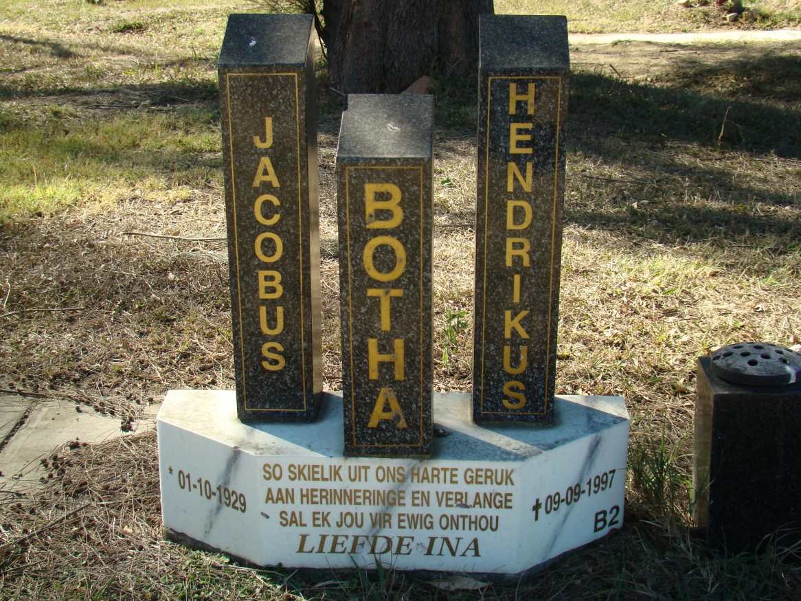 BOTHA Jacobus Hendrikus 1929-1997