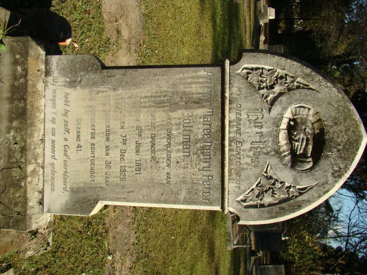 BOLTMAN Adriaan Maree Henry Peter 1891-1926