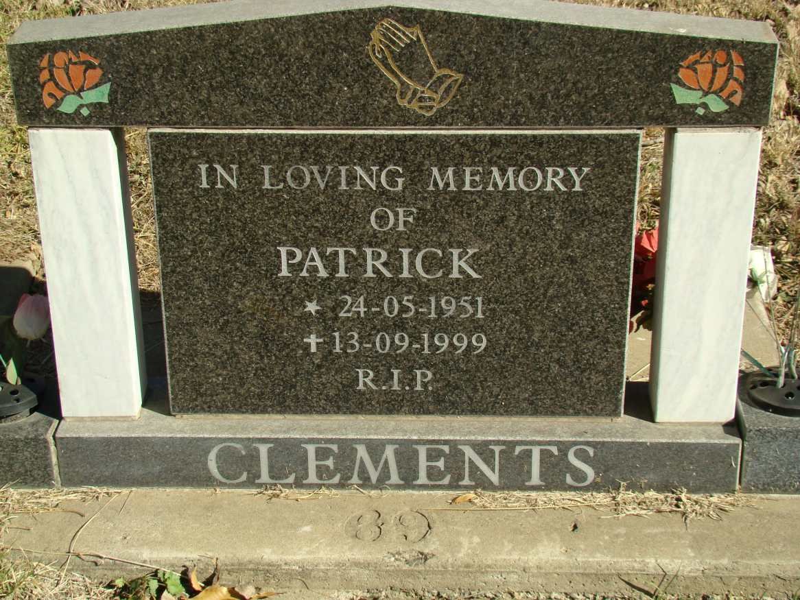 CLEMENTS Patrick 1951-1999