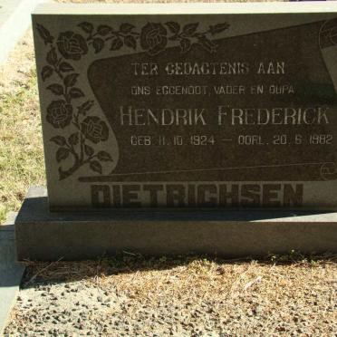 DIETRICHSEN Hendrik Frederick 1924-1982