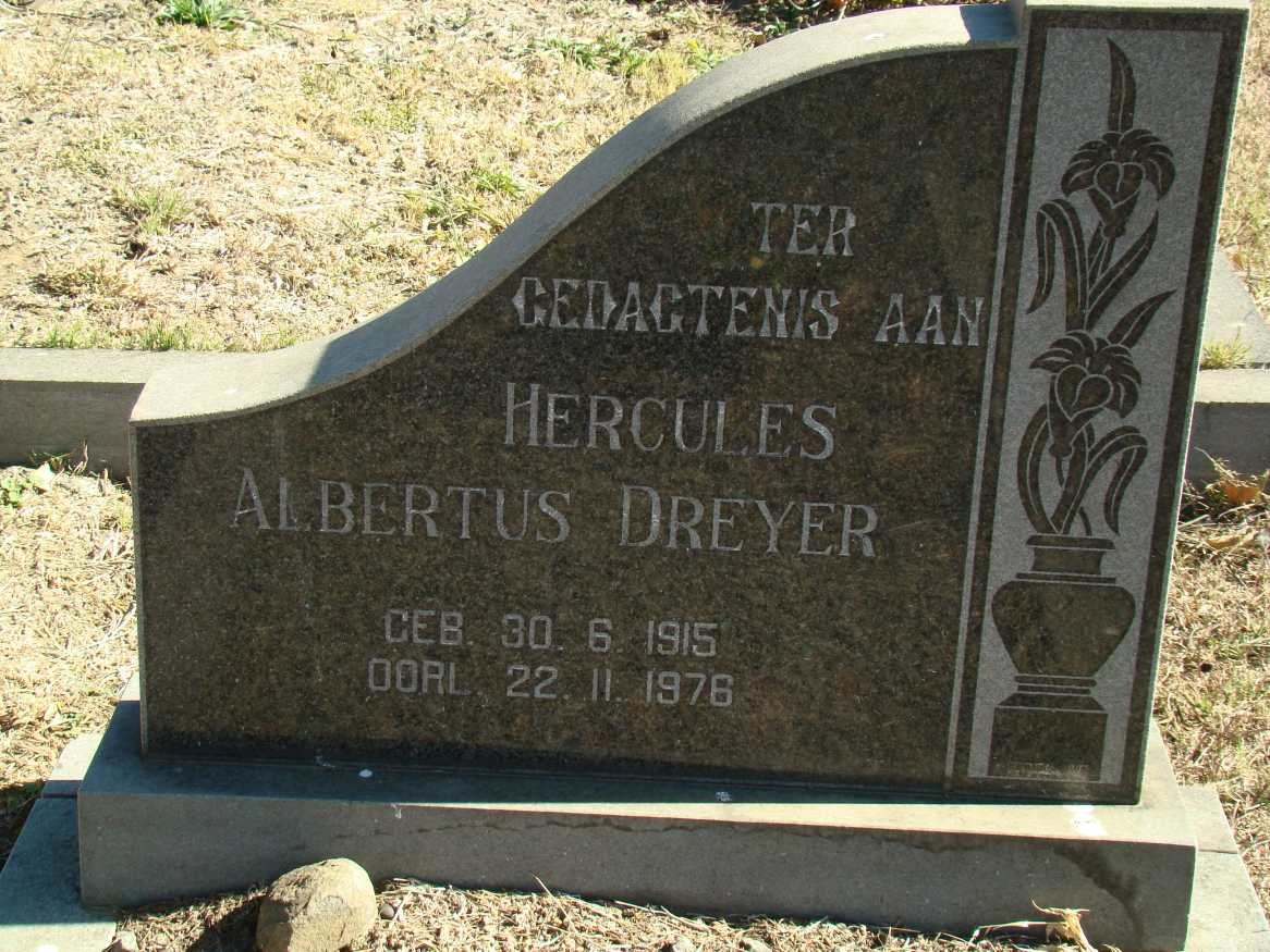 DREYER Hercules Albertus 1915-1976
