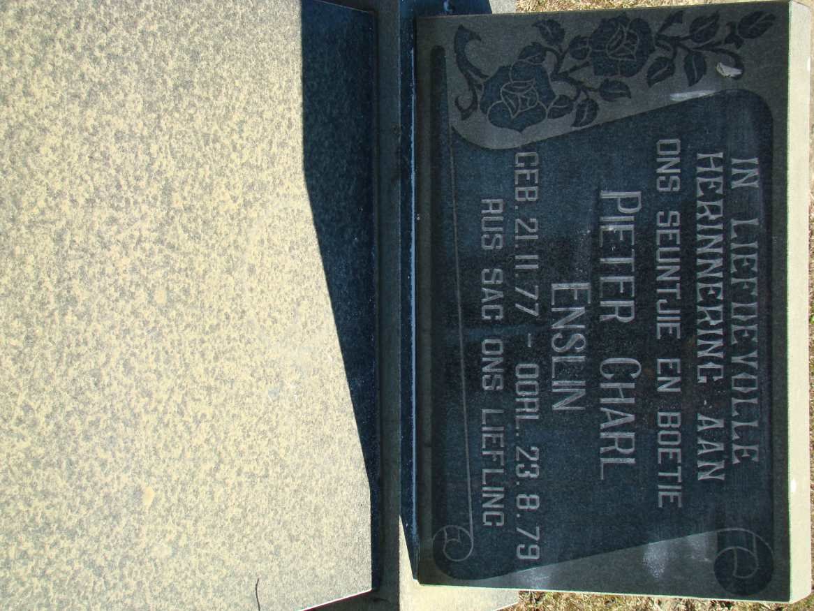 ENSLIN Pieter Charl 1977-1979