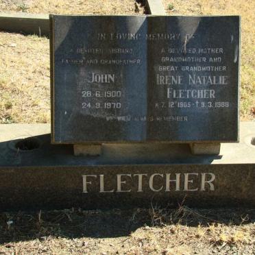 FLETCHER John 1900-1970 &amp; Irene Natalie 1905-1988