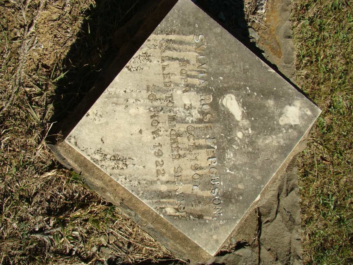 FERGUSON Sylvia Rose 1907-1922