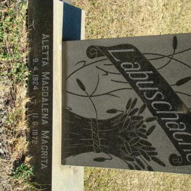 LABUSCHAGNE Aletta Magdalena Magrita 1924-1972