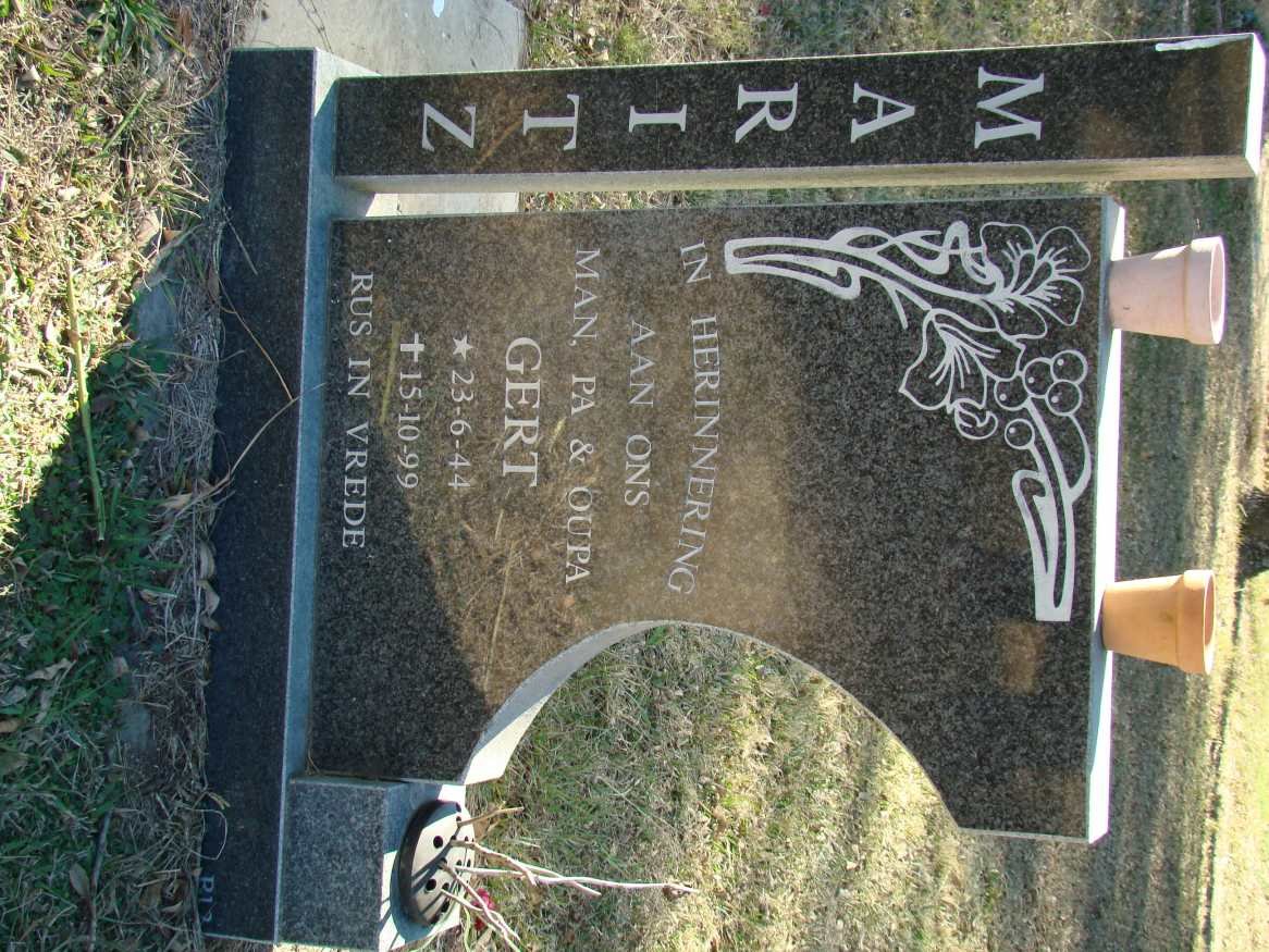 MARITZ Gert 1944-1999