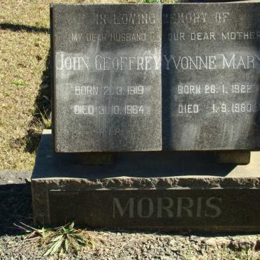 MORRIS John Geoffrey 1919-1964 &amp; Yvonne Mary 1922-1980