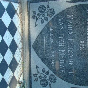 MERWE Maria Elizabeth, van der 1914-1967