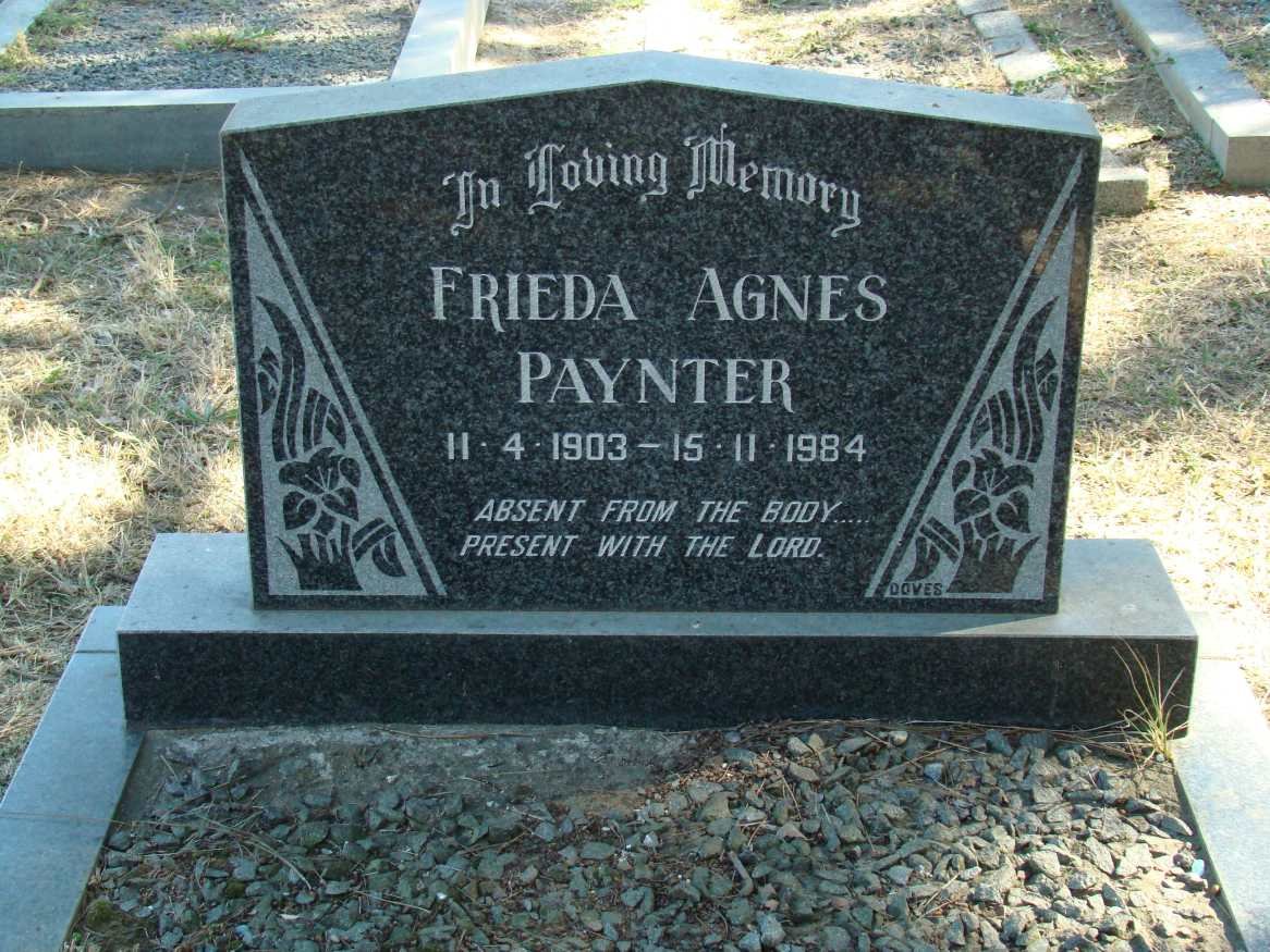 PAYNTER Frieda Agnes 1903-1984