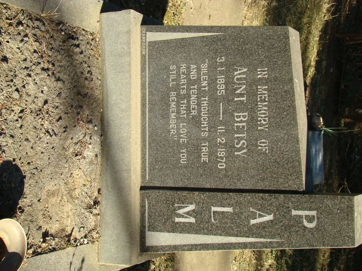 PALM Betsy 1895-1970