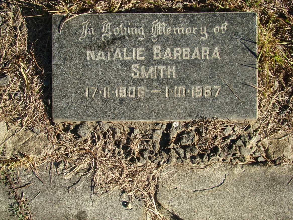 SMITH Natalie Barbara 1906-1987