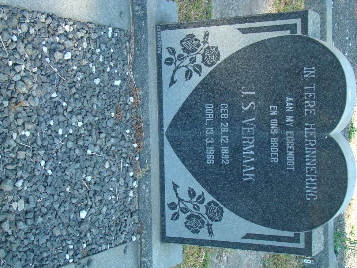 VERMAAK J.S. 1892-1966