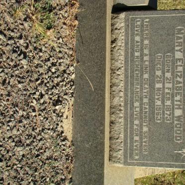 WOOD Mary Elizabeth 1873-1963