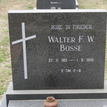 BOSSE Walter F.W. 1913-1996