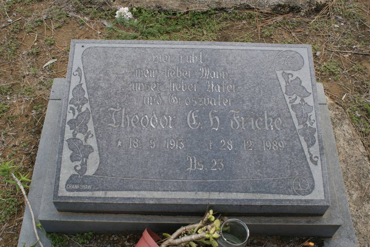 FRICKE Theodor E.H. 1913-1989