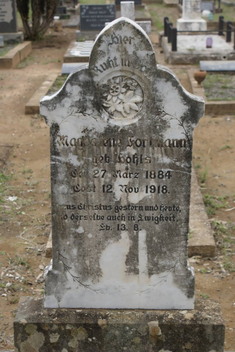 FORTMANN Magdalene nee HOHLS 1884-1918