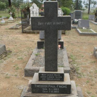 FRICKE Theodore Paul 1883-1960