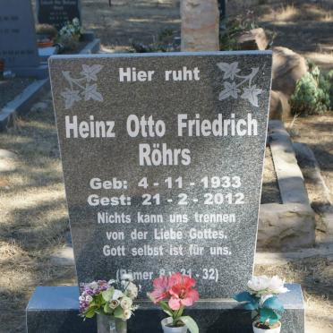 ROHRS Heinz Otto Friedrich 1933-2012