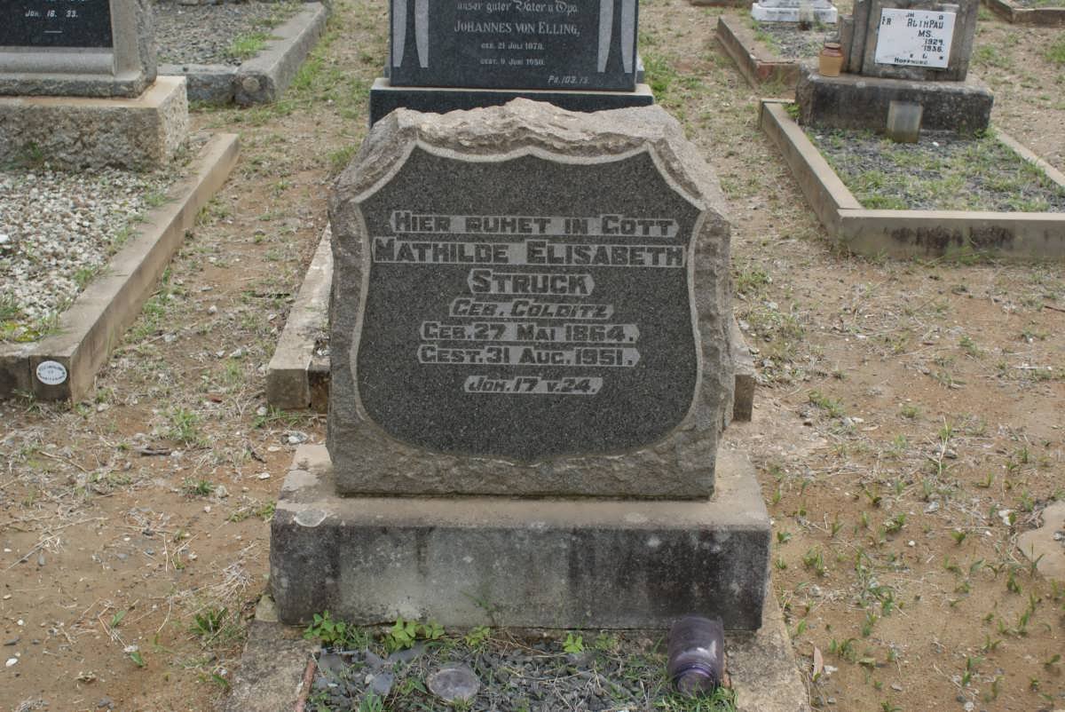 STRUCK Mathilde Elizabeth nee COLDITZ 1864-1951