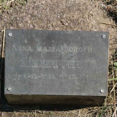 GULDENPFENNIG Anna Maria Dorothea 1851-1859