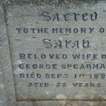 SPEARMAN Sarah -1883
