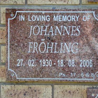 FRÖHLING Johannes 1930-2006