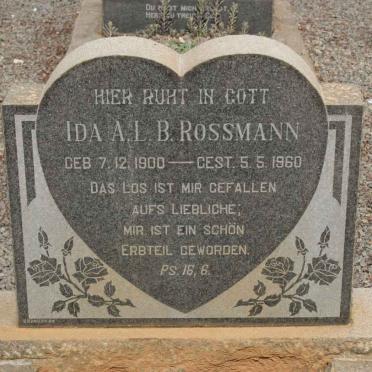 ROSSMANN Ida A.L.B. 1900-1960