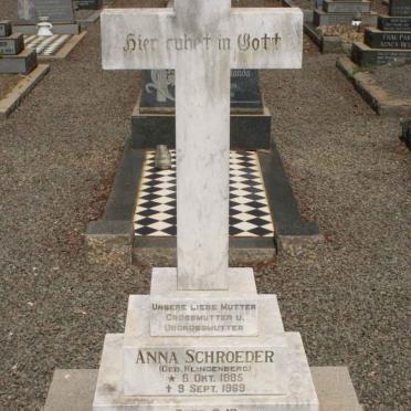SCHROEDER Anna nee KLINGENBERG 1885-1969