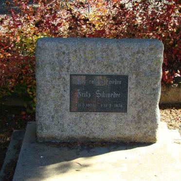 SCHROEDER Fritz 1909-1975