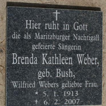 WEBER Brenda Kathleen nee BUSH 1913-2007
